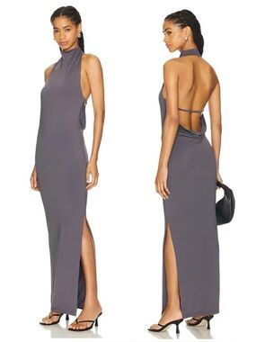 NAKEDVICE The Candice Maxi Dress in Slate Size XXS